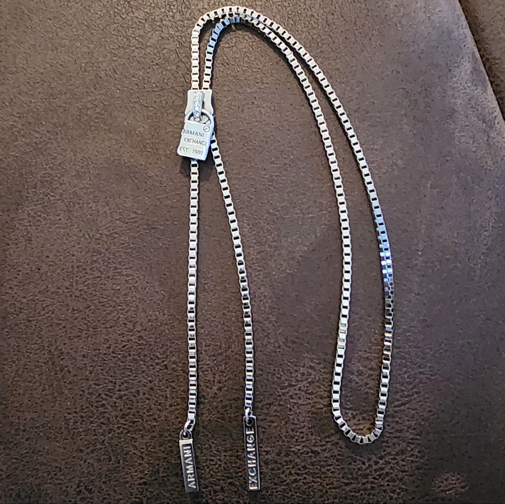 Armani Exchange Metallic Chain Necklace